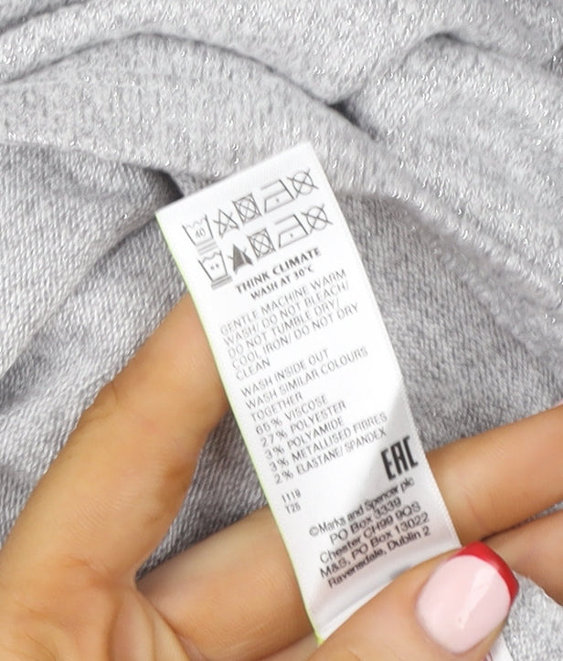 Girls UK Size 13-14 Years Marks and Spencer Grey Pullover Hoodie