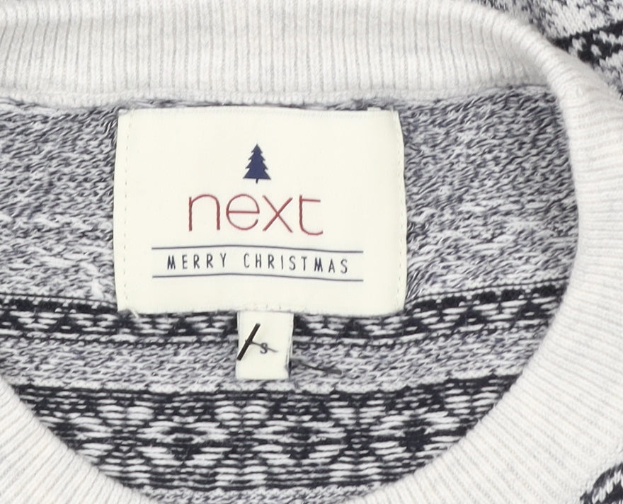 Womens UK Size S NEXT Grey Pullover Sweatshirt