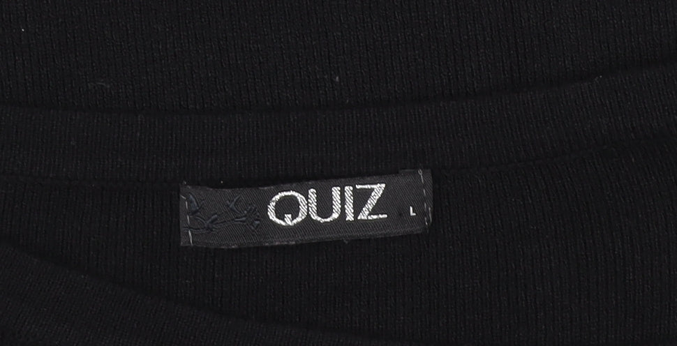 Womens UK Size L Quiz Black  Jacket