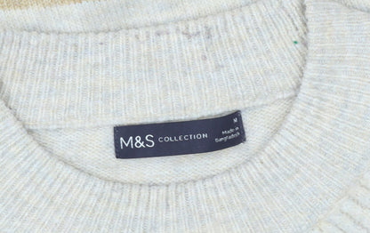 Womens UK Size M Marks and Spencer Multicoloured Pullover Jumper