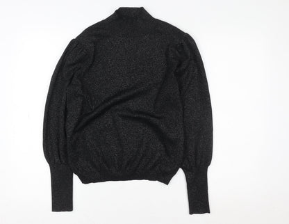 Womens UK Size 14 Marks and Spencer Black Pullover Sweatshirt