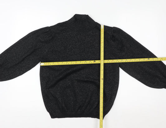 Womens UK Size 14 Marks and Spencer Black Pullover Sweatshirt