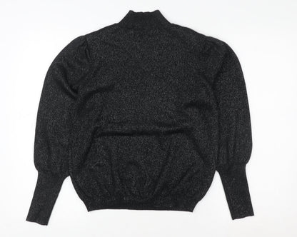 Womens UK Size 14 Marks and Spencer Black Pullover Sweatshirt