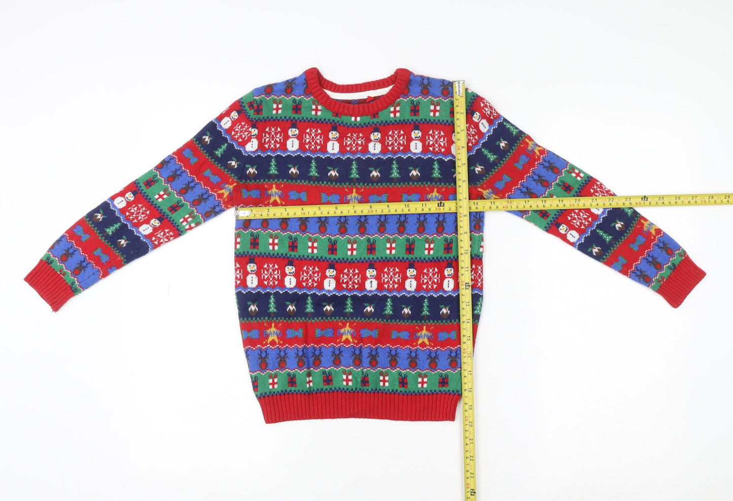 Boys UK Size 6 Years TU Multicoloured Pullover Jumper