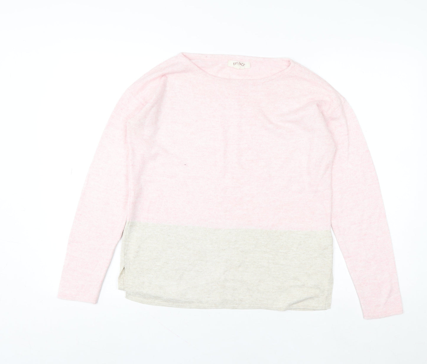 Womens UK Size 6 Fat Face Pink Pullover Sweatshirt