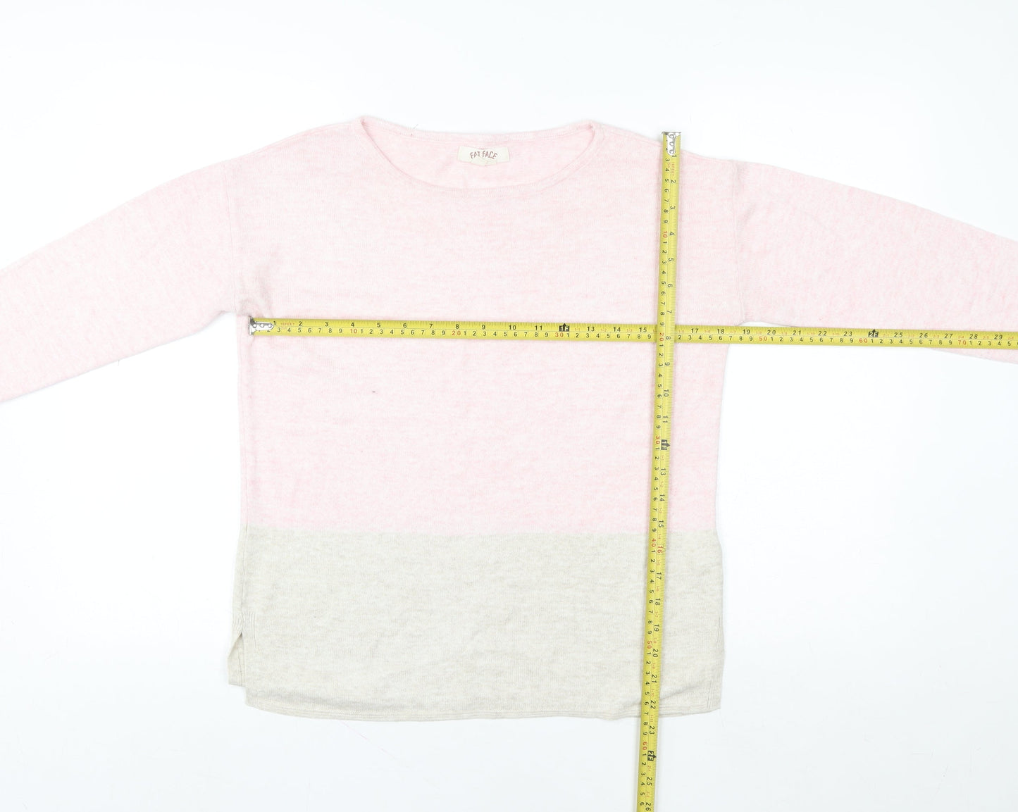 Womens UK Size 6 Fat Face Pink Pullover Sweatshirt