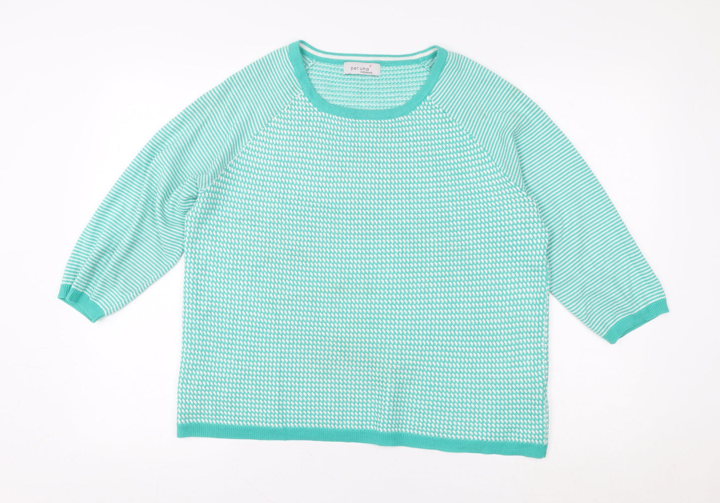 Womens UK Size 14 Marks and Spencer Green Pullover Sweatshirt