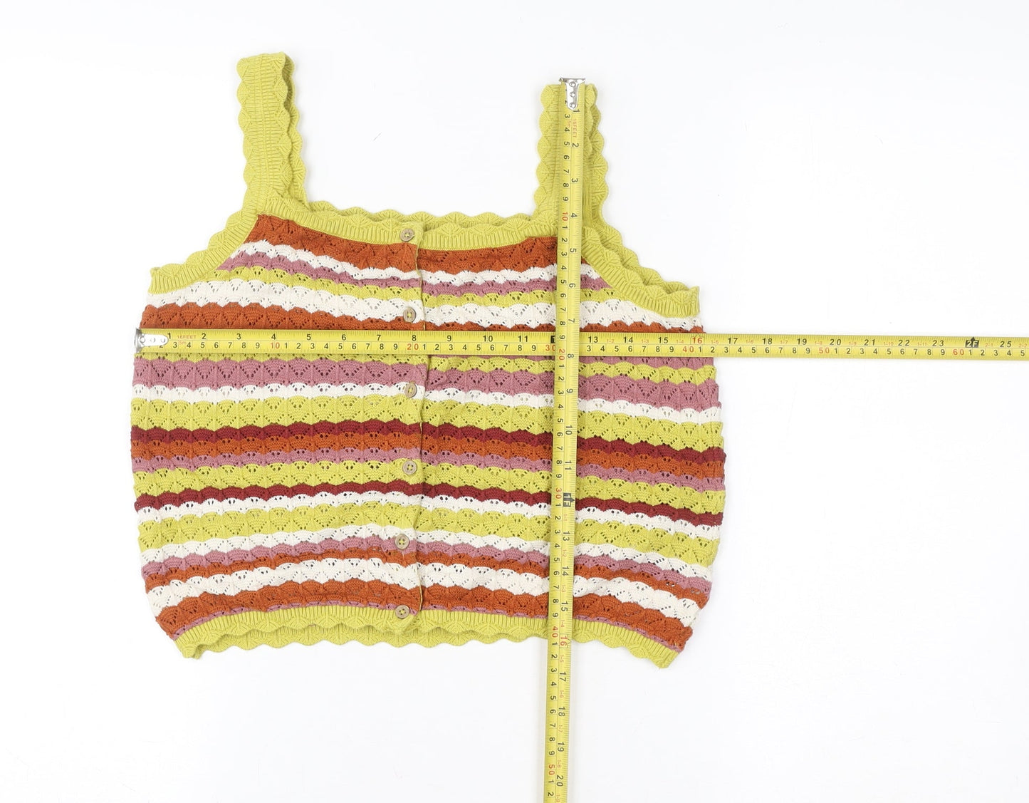 Girls UK Size 11 Years NEXT Multicoloured Camisole Tank