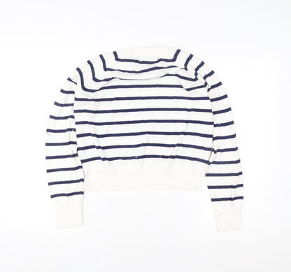 Womens UK Size M French Connection White Pullover Sweatshirt