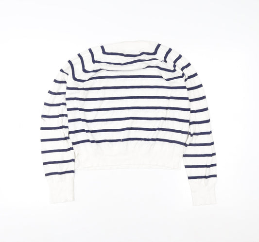 Womens UK Size M French Connection White Pullover Sweatshirt
