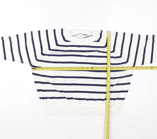 Womens UK Size M French Connection White Pullover Sweatshirt