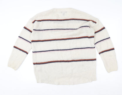 Womens UK Size L New Look Ivory Pullover Jumper