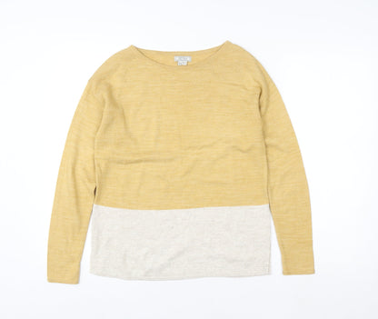 Womens UK Size 6 Fat Face Yellow Pullover Sweatshirt