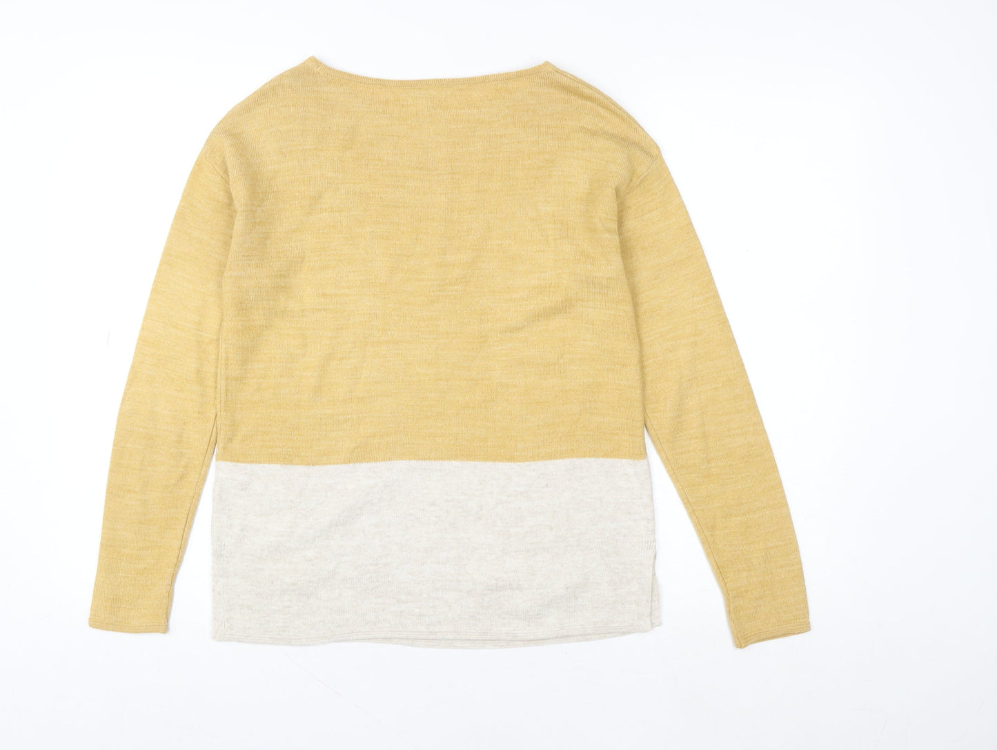 Womens UK Size 6 Fat Face Yellow Pullover Sweatshirt