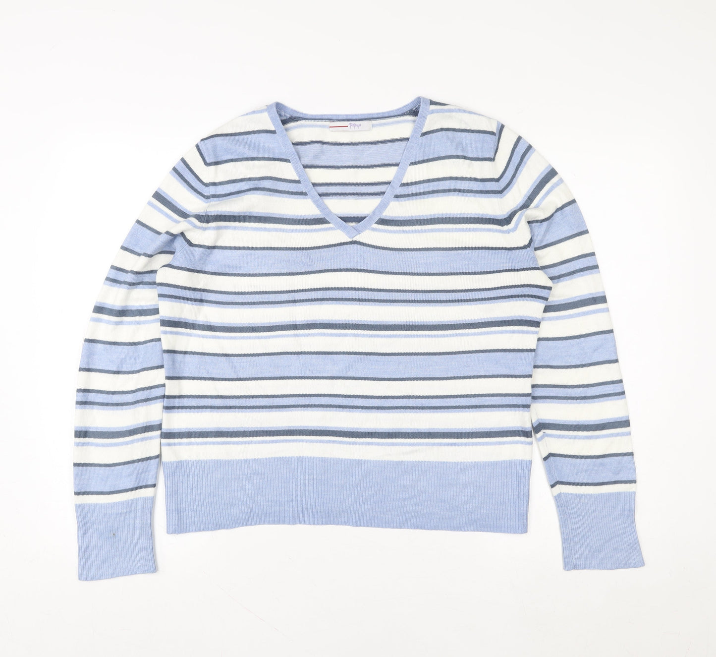 Womens UK Size 16 Papaya Blue Pullover Sweatshirt