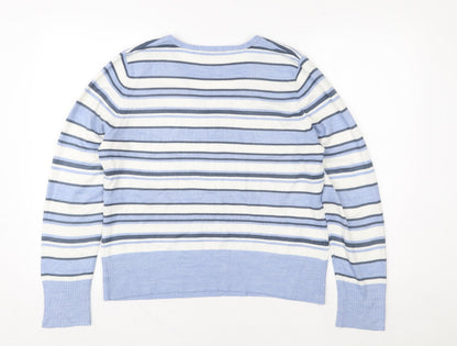 Womens UK Size 16 Papaya Blue Pullover Sweatshirt