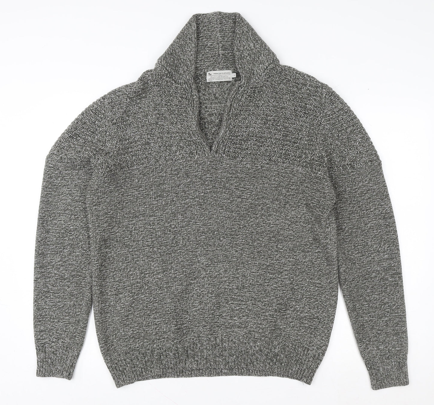 Womens UK Size M French Connection Grey Pullover Jumper
