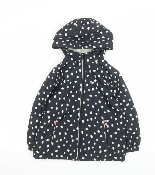 Girls UK Size 5-6 Years F&F Black Puffer Jacket