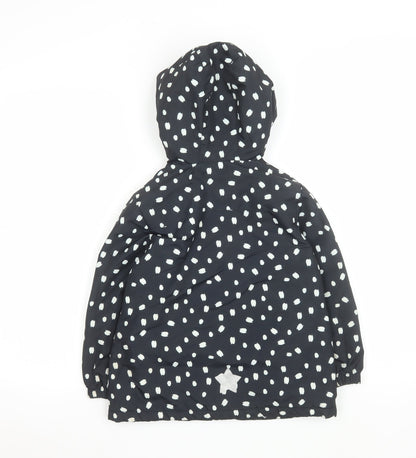 Girls UK Size 5-6 Years F&F Black Puffer Jacket