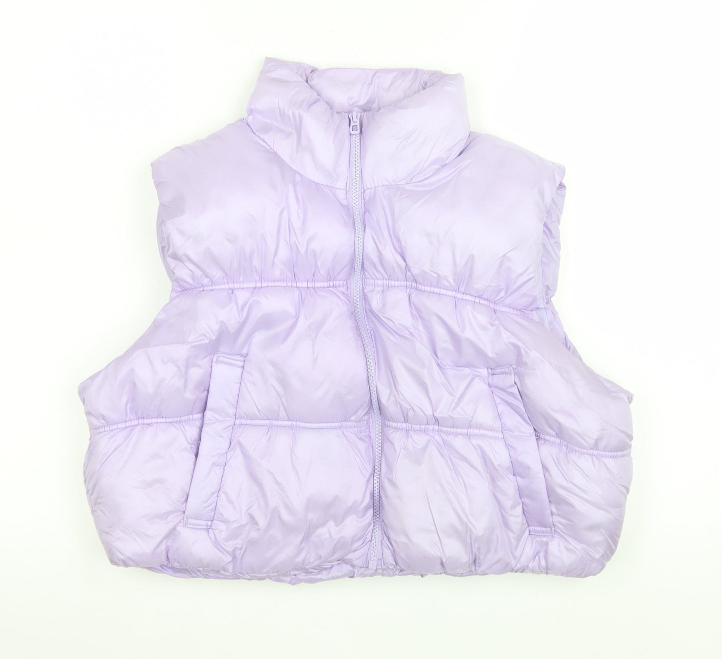 Womens UK Size 12 H&M Purple Puffer Jacket