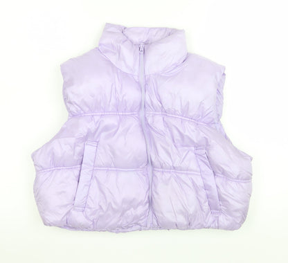 Womens UK Size 12 H&M Purple Puffer Jacket