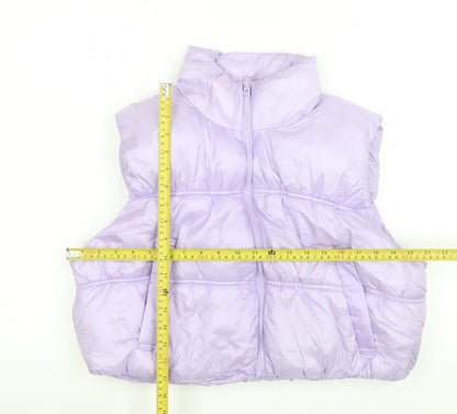 Womens UK Size 12 H&M Purple Puffer Jacket