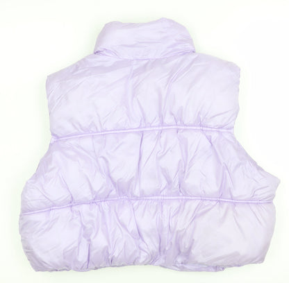 Womens UK Size 12 H&M Purple Puffer Jacket