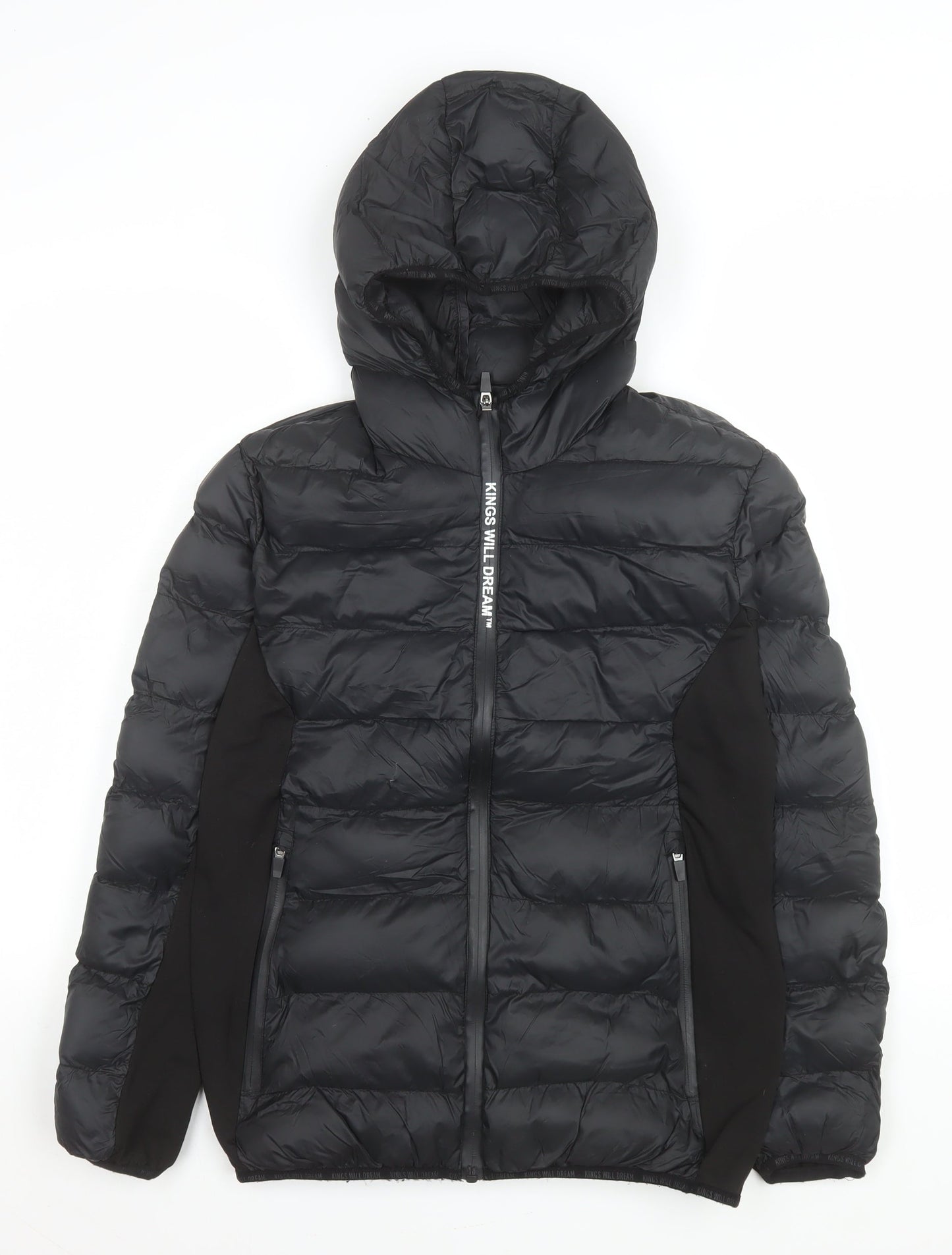 Boys UK Size XL Kings Will Dream Black Puffer Jacket