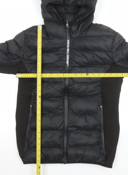 Boys UK Size XL Kings Will Dream Black Puffer Jacket