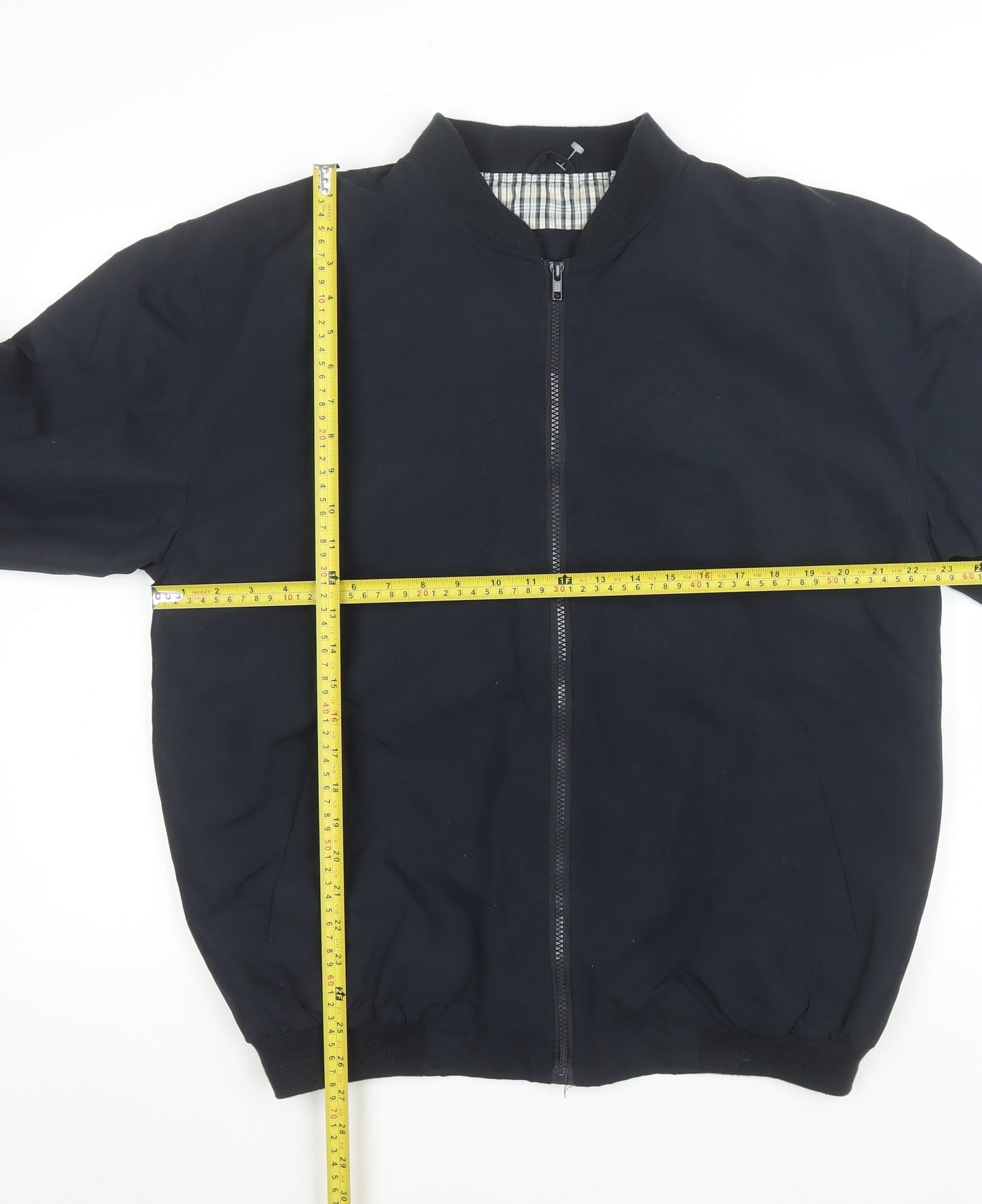 Mens UK Size M Manville Black Bomber Jacket