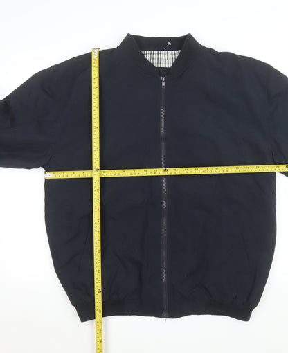 Mens UK Size M Manville Black Bomber Jacket