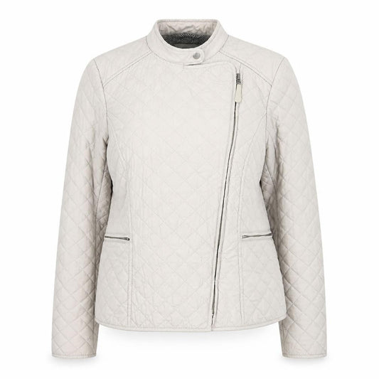 Womens UK Size 8 Hobbs Beige Quilted Coat