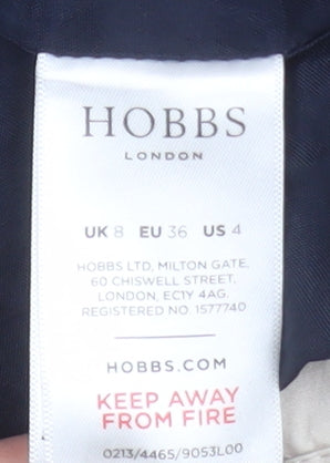 Womens UK Size 8 Hobbs Beige Quilted Coat