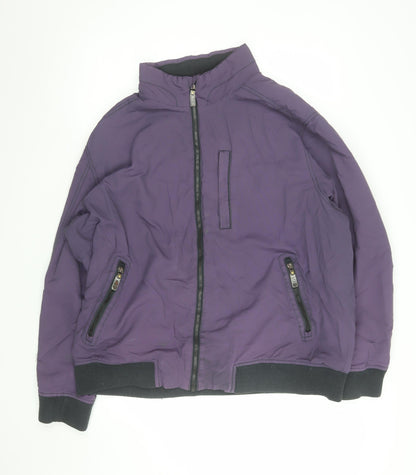 Mens UK Size 2XL Maine New England Purple Bomber Jacket