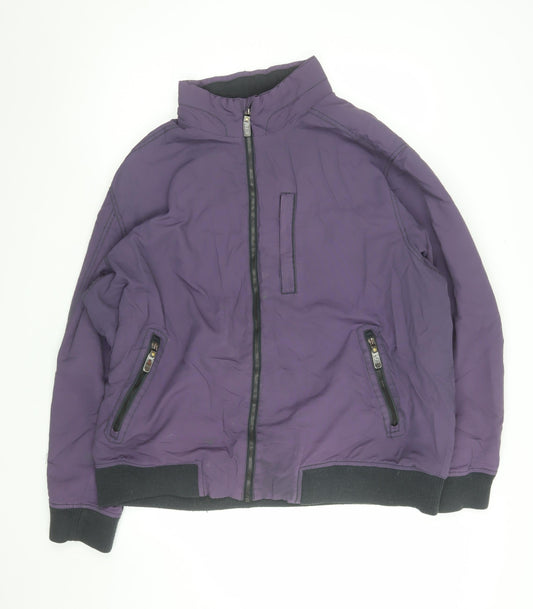 Mens UK Size 2XL Maine New England Purple Bomber Jacket