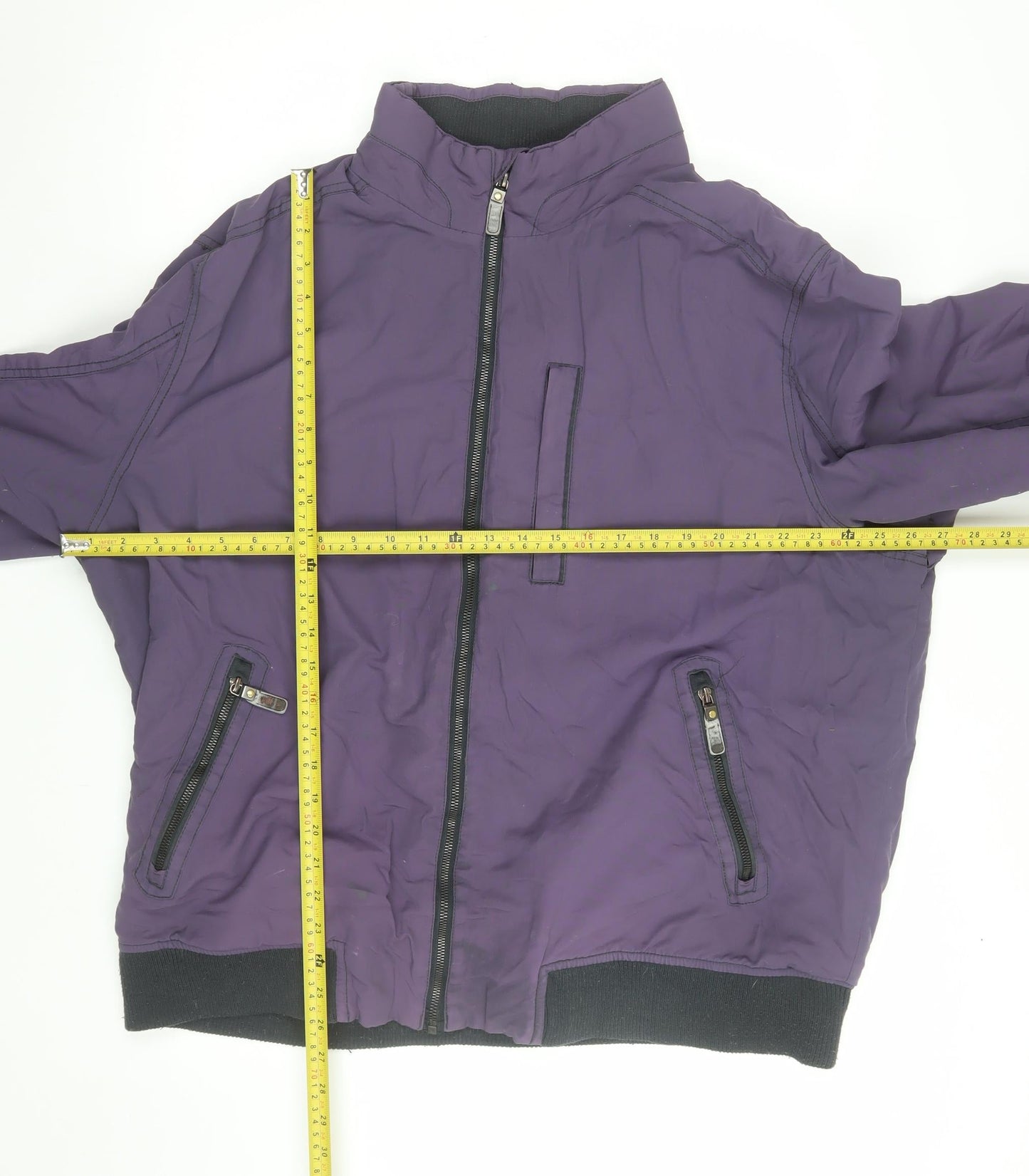 Mens UK Size 2XL Maine New England Purple Bomber Jacket
