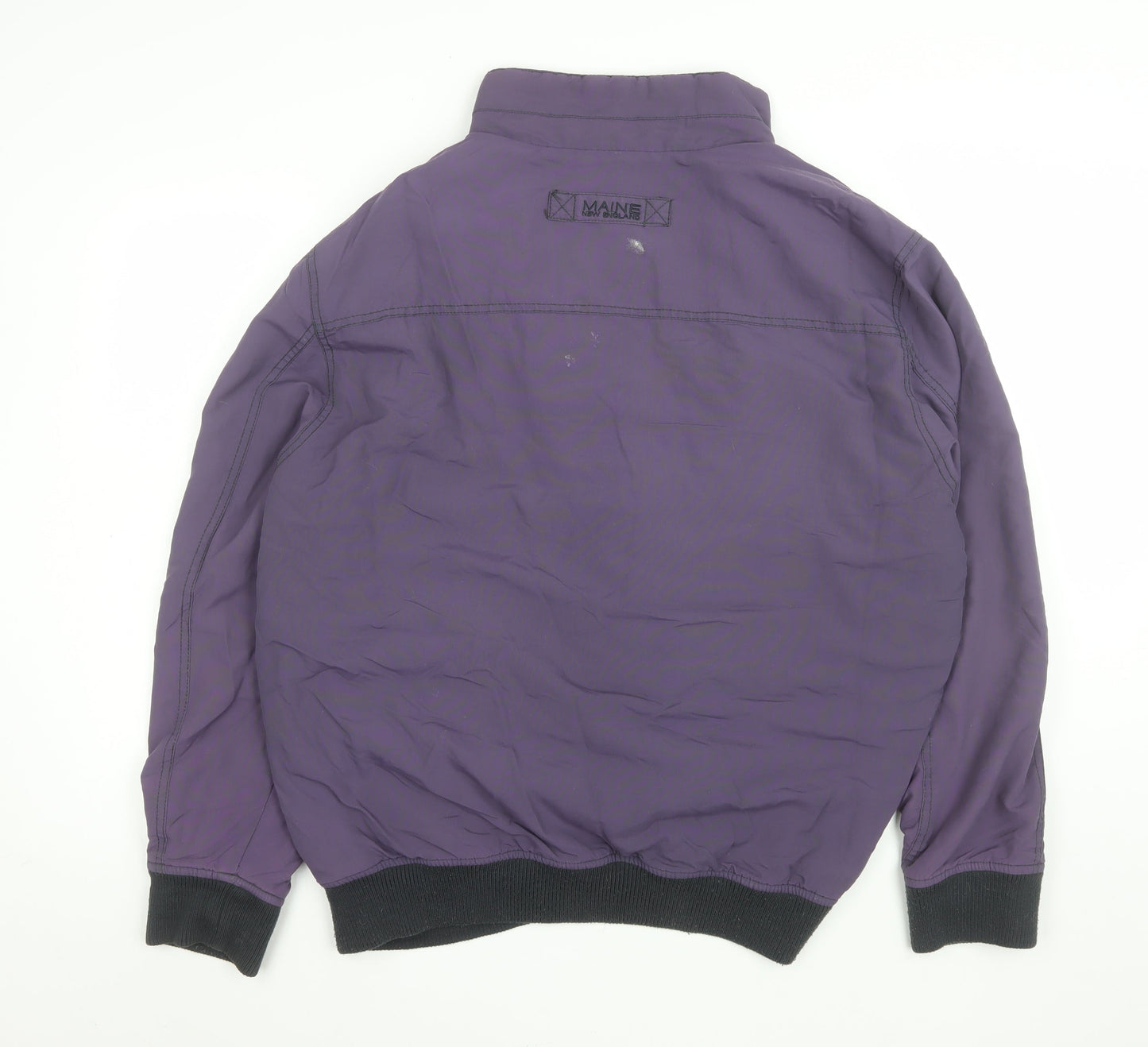 Mens UK Size 2XL Maine New England Purple Bomber Jacket
