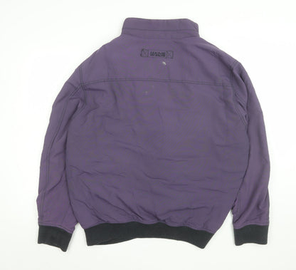 Mens UK Size 2XL Maine New England Purple Bomber Jacket
