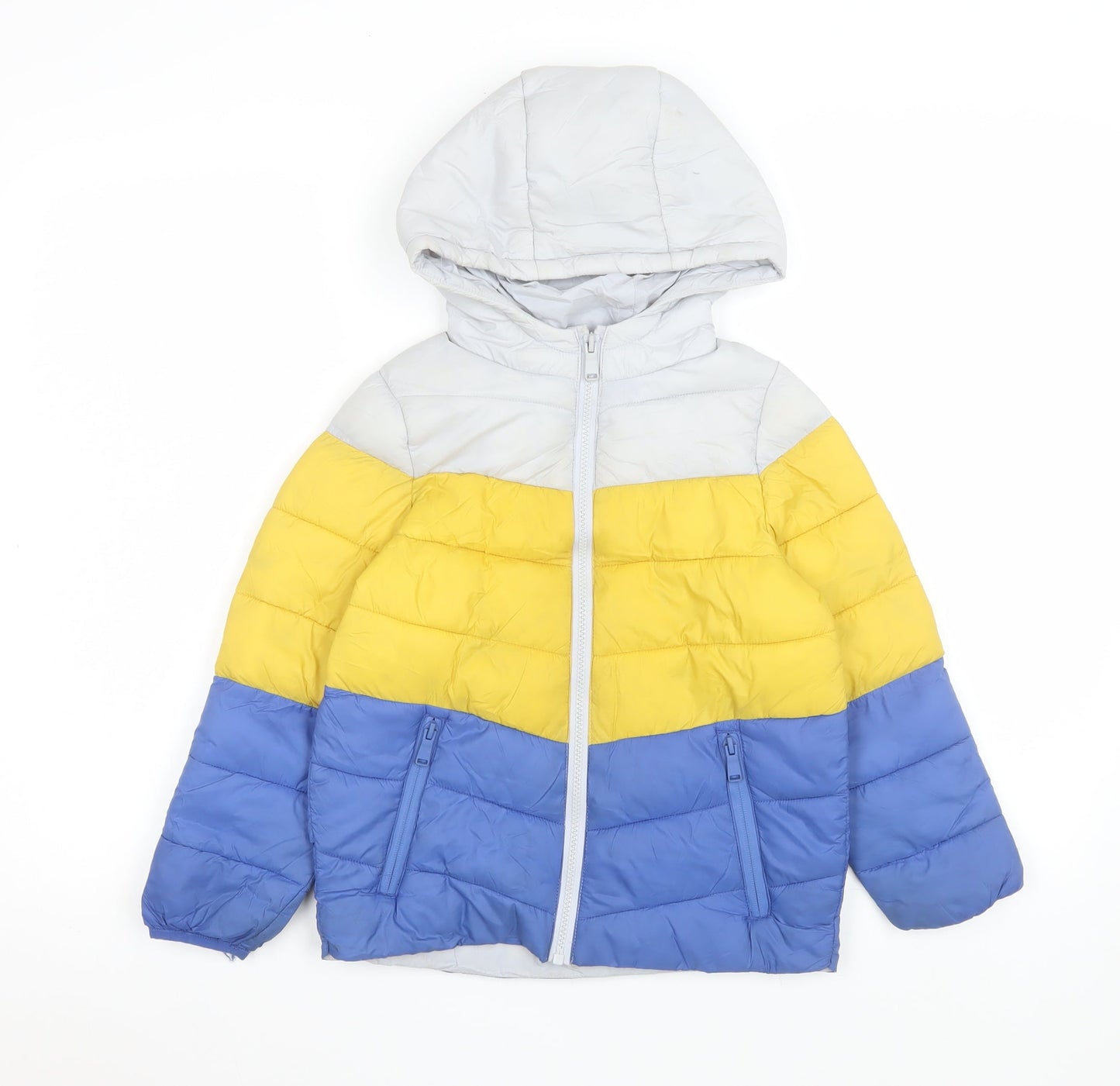 Boys UK Size 6-7 Years Marks and Spencer Multicoloured Puffer Jacket