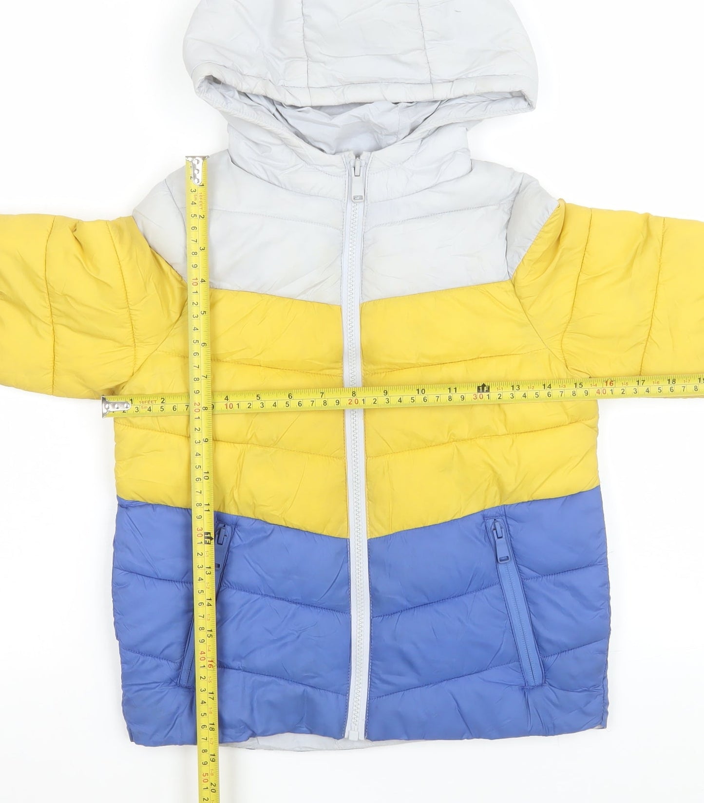 Boys UK Size 6-7 Years Marks and Spencer Multicoloured Puffer Jacket