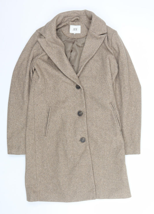 Womens UK Size XS JDY Beige Overcoat