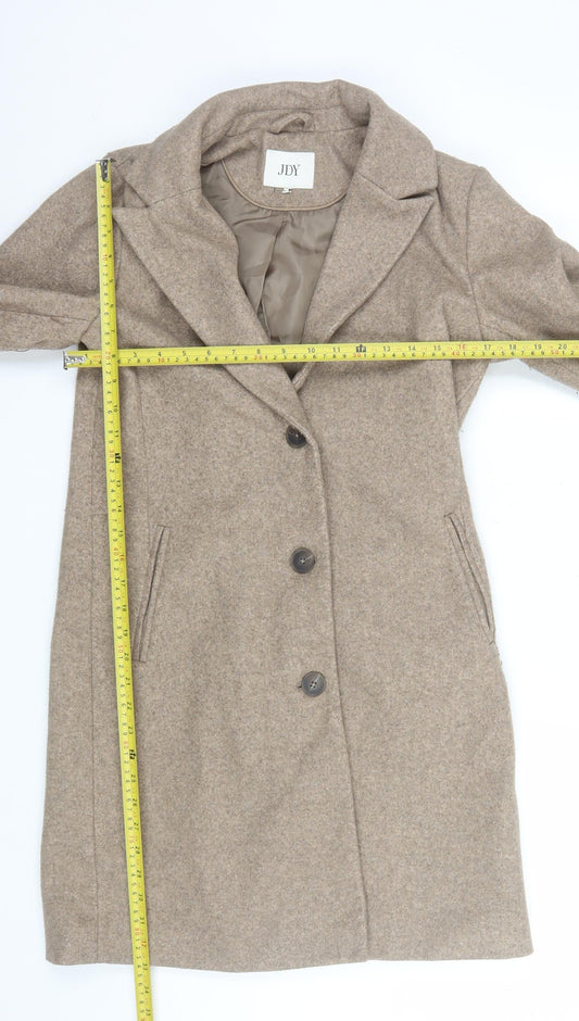 Womens UK Size XS JDY Beige Overcoat
