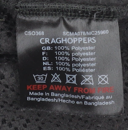 Craghoppers Men's Black Fleece Full Zip Jacket Size S