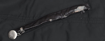 Womens UK Size S Z Design Black Parka Coat