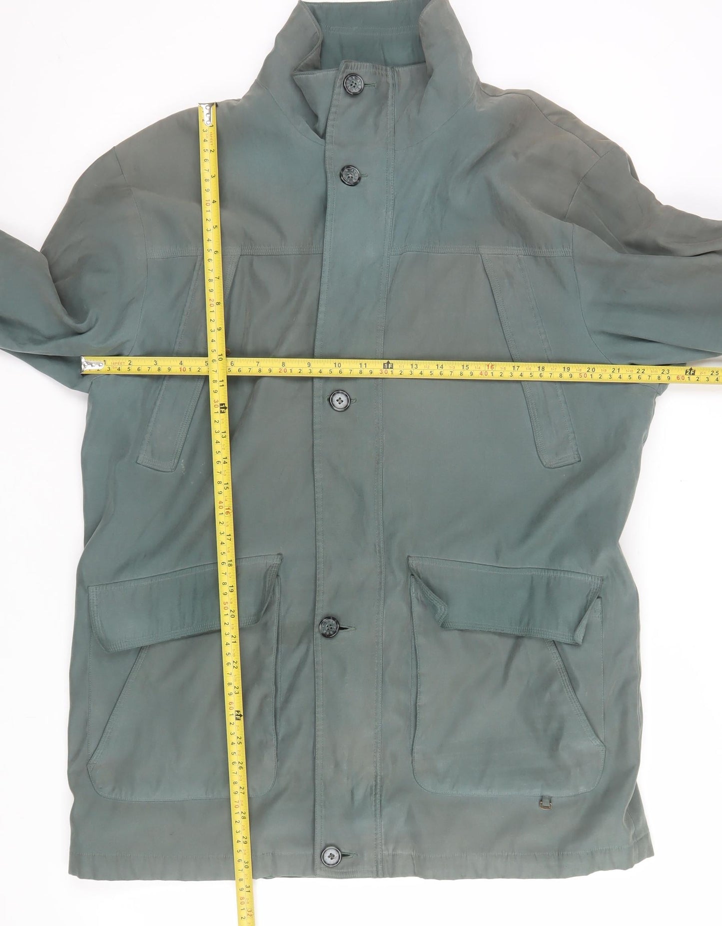 Womens UK Size M Aldon Green Overcoat