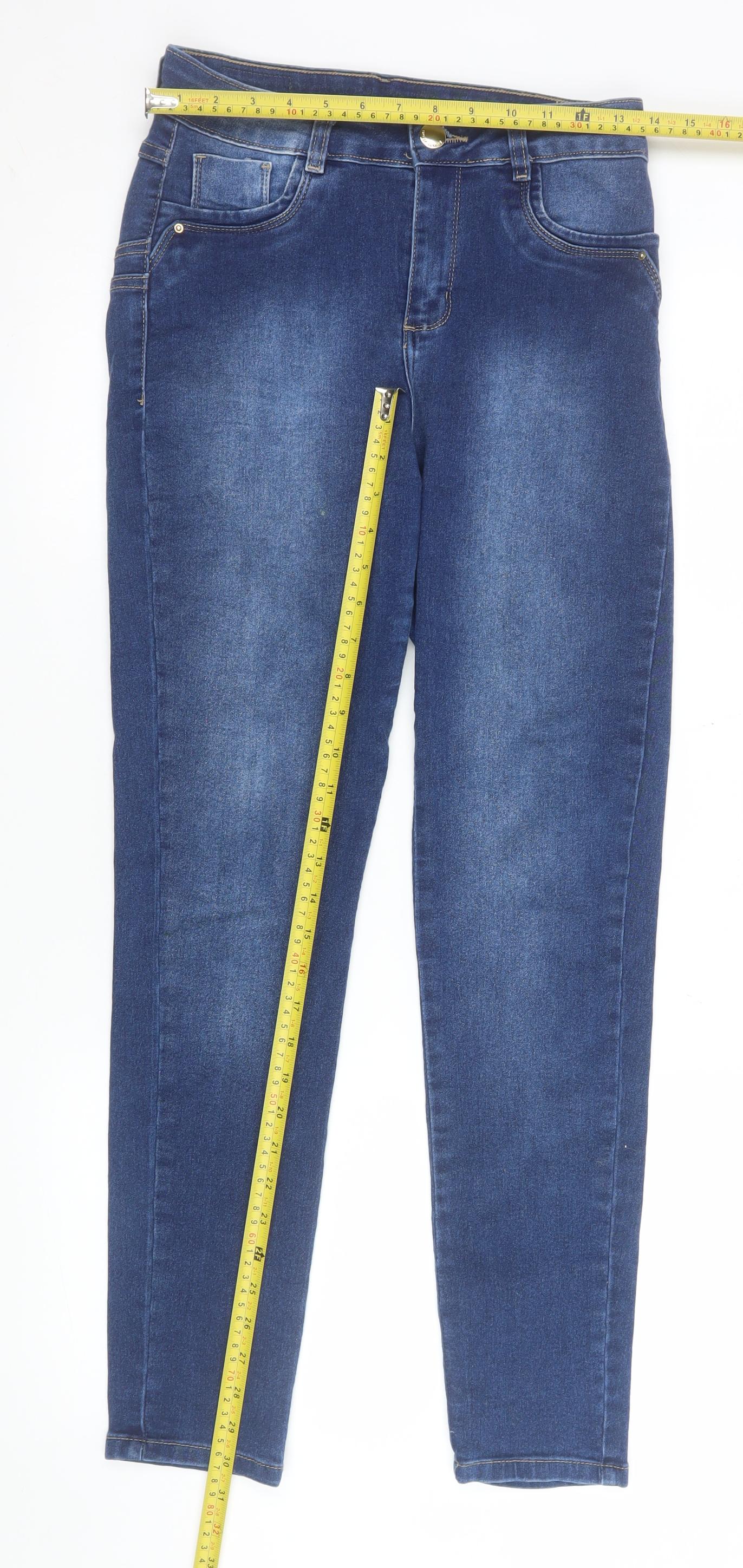 Womens UK Size 14 Sawary Jeans Slim Fit Skinny Blue Jeans
