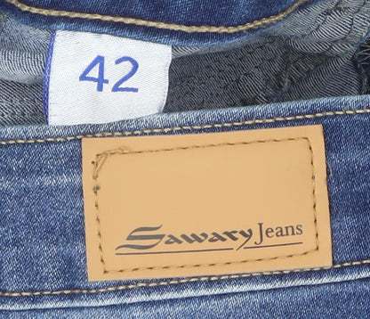 Womens UK Size 14 Sawary Jeans Slim Fit Skinny Blue Jeans