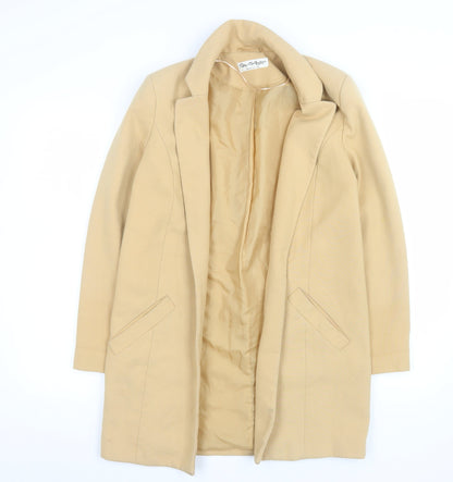 Womens UK Size 6 Miss Selfridge Beige Overcoat