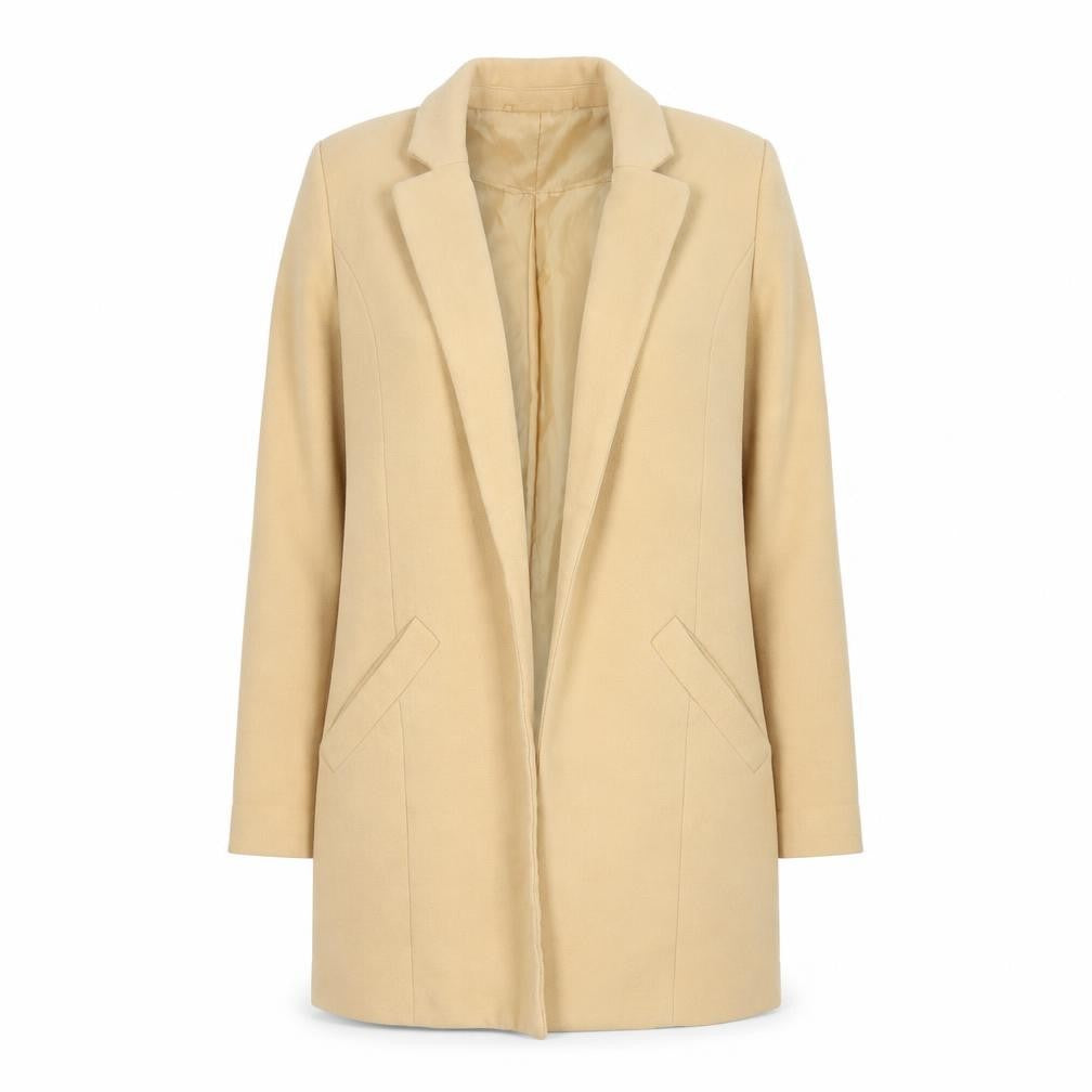 Womens UK Size 6 Miss Selfridge Beige Overcoat