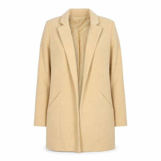 Womens UK Size 6 Miss Selfridge Beige Overcoat